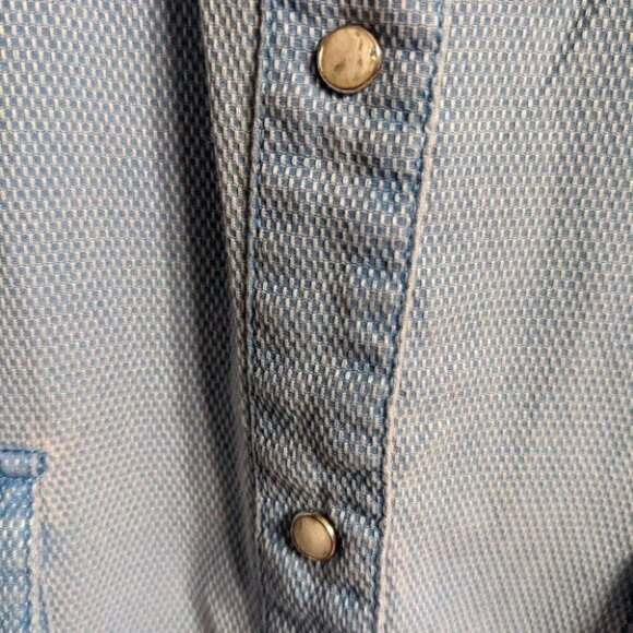 Ryan Michael | Silk Western Top with Pearl Buttons - Picture 4 of 6